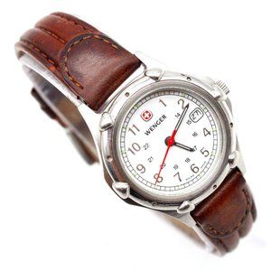 Wenger Watch Womens Silver Tone Stainless Steel Classic Swiss Made White Dial